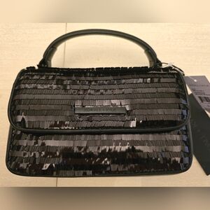 NWT Kendall & Kylie Black Sequin Crossbody Bag